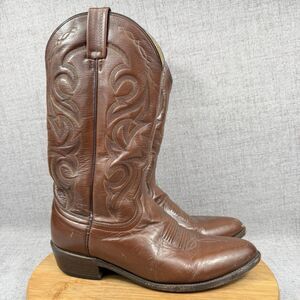 Dan Post Cowboy Boots Men's 9.5 W Milwaukee Western Leather